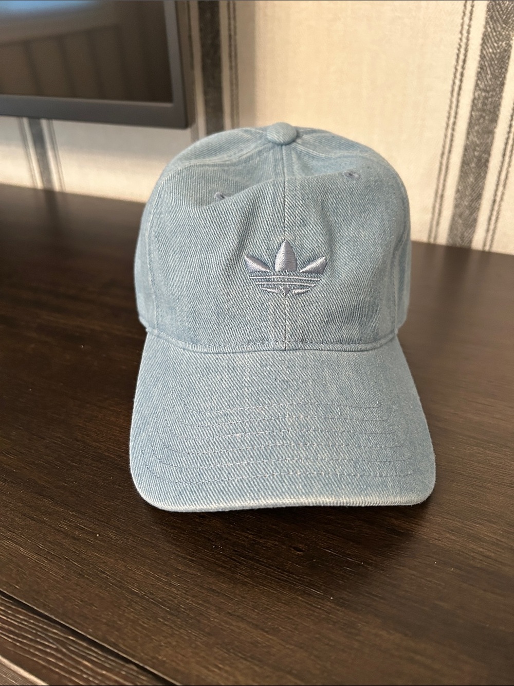 adidas Light Blue Denim Trefoil Cap